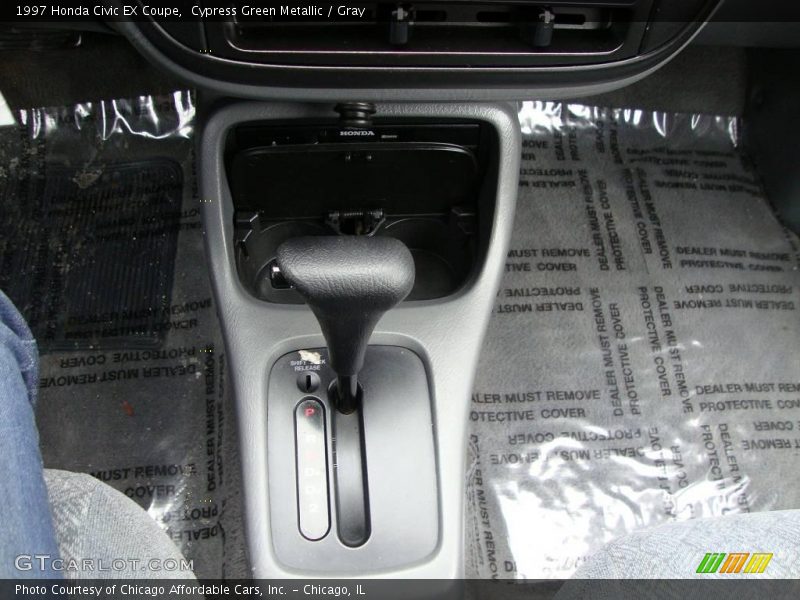 Cypress Green Metallic / Gray 1997 Honda Civic EX Coupe