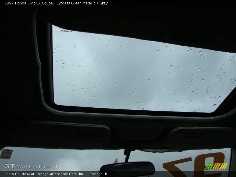 Cypress Green Metallic / Gray 1997 Honda Civic EX Coupe