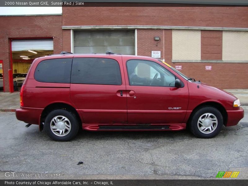 Sunset Red / Slate 2000 Nissan Quest GXE