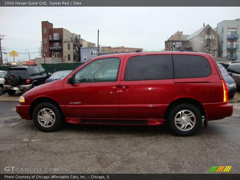 Sunset Red / Slate 2000 Nissan Quest GXE