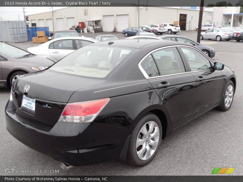 Crystal Black Pearl / Ivory 2010 Honda Accord EX-L Sedan