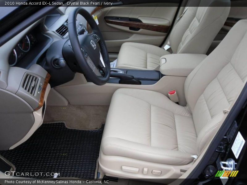 Crystal Black Pearl / Ivory 2010 Honda Accord EX-L Sedan