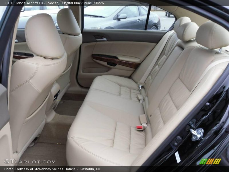 Crystal Black Pearl / Ivory 2010 Honda Accord EX-L Sedan