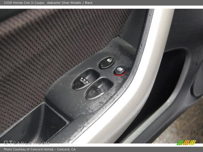Alabaster Silver Metallic / Black 2008 Honda Civic Si Coupe