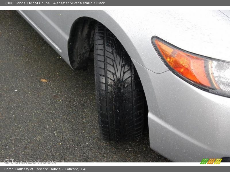 Alabaster Silver Metallic / Black 2008 Honda Civic Si Coupe