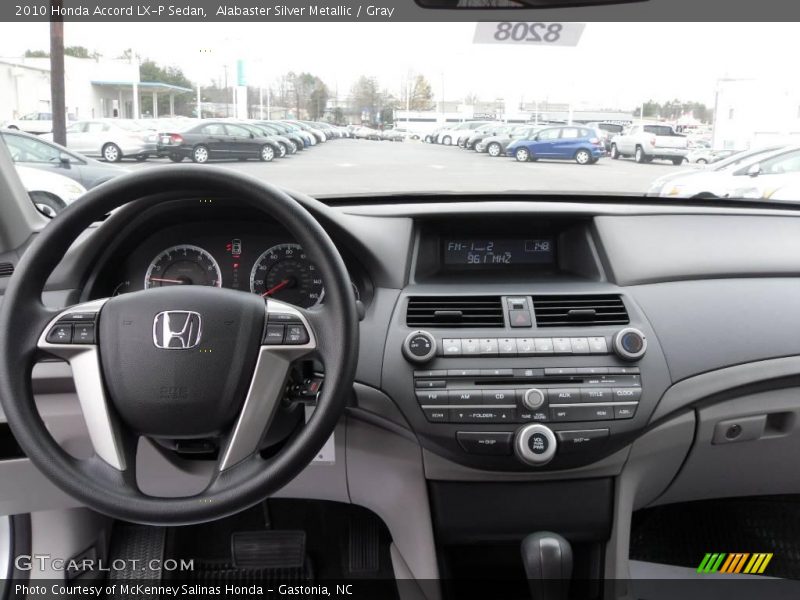 Alabaster Silver Metallic / Gray 2010 Honda Accord LX-P Sedan