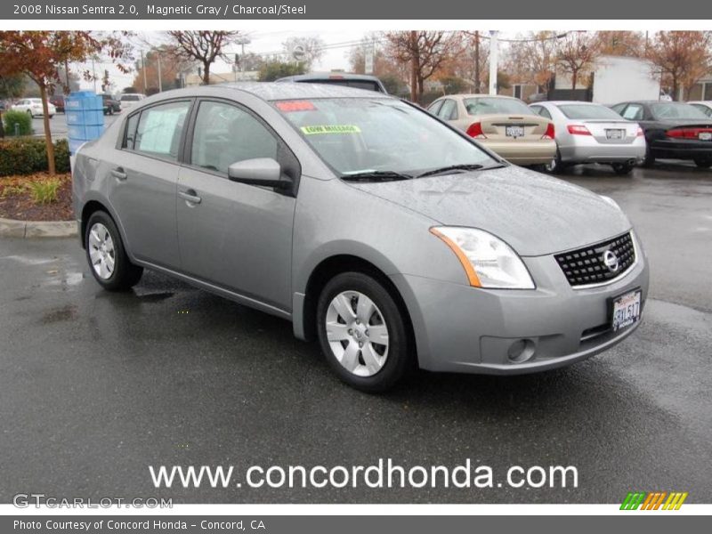 Magnetic Gray / Charcoal/Steel 2008 Nissan Sentra 2.0
