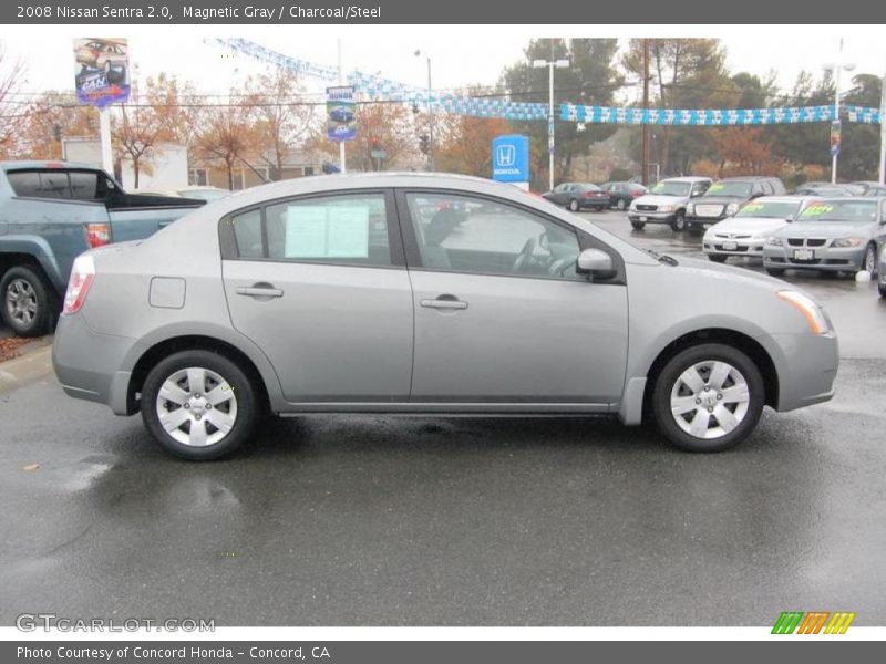 Magnetic Gray / Charcoal/Steel 2008 Nissan Sentra 2.0