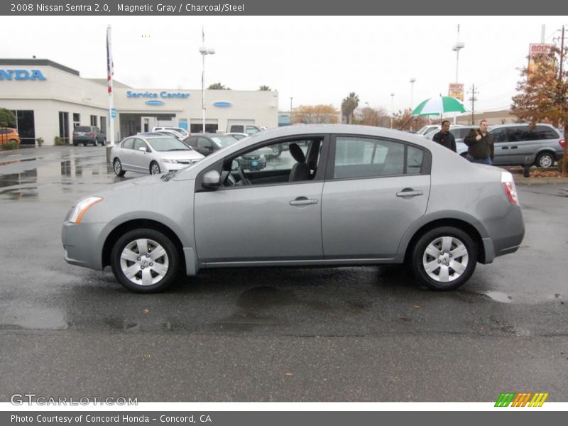 Magnetic Gray / Charcoal/Steel 2008 Nissan Sentra 2.0