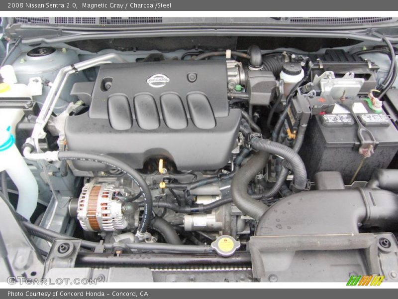 Magnetic Gray / Charcoal/Steel 2008 Nissan Sentra 2.0