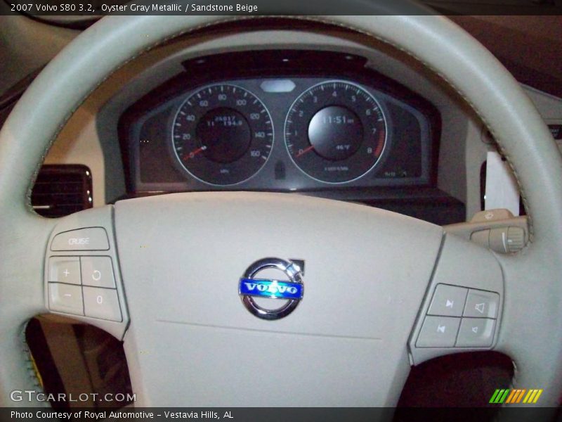Oyster Gray Metallic / Sandstone Beige 2007 Volvo S80 3.2