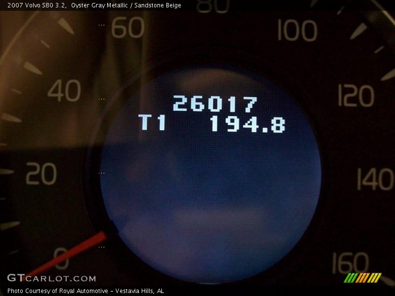 Oyster Gray Metallic / Sandstone Beige 2007 Volvo S80 3.2