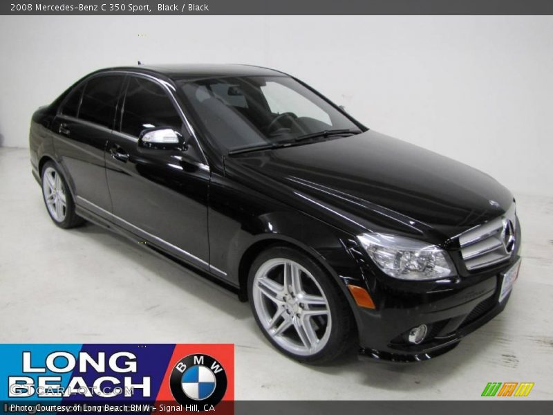 Black / Black 2008 Mercedes-Benz C 350 Sport