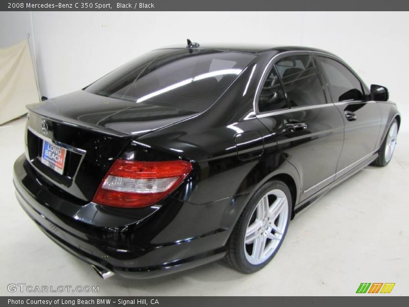 Black / Black 2008 Mercedes-Benz C 350 Sport