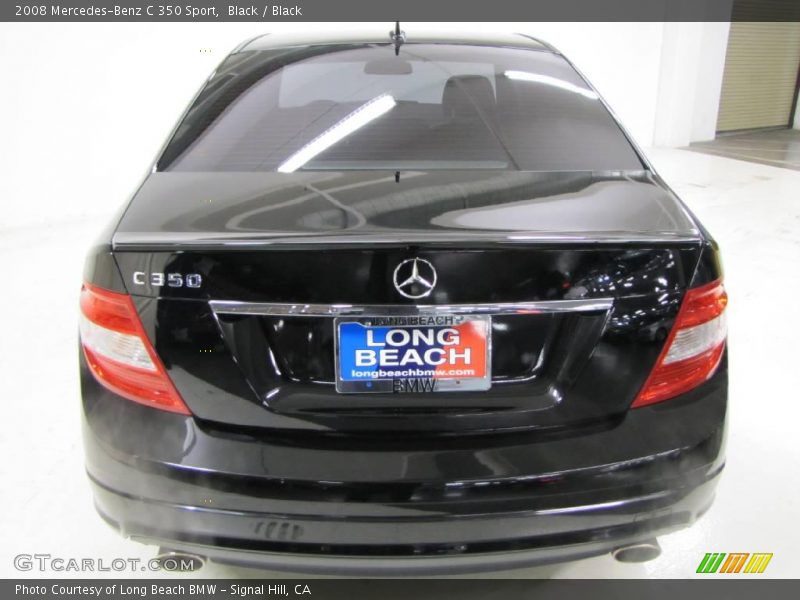 Black / Black 2008 Mercedes-Benz C 350 Sport