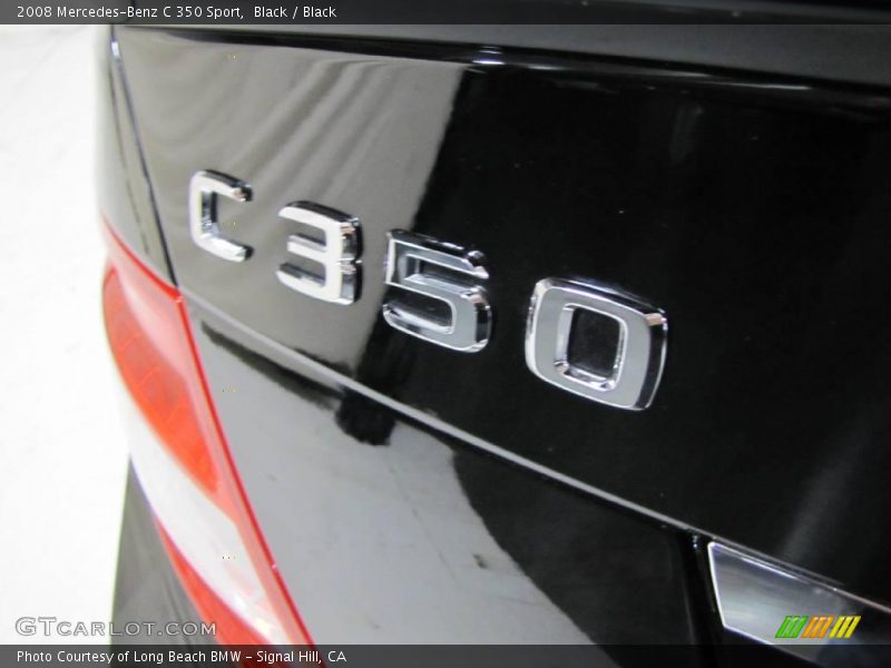 Black / Black 2008 Mercedes-Benz C 350 Sport