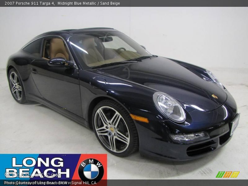 Midnight Blue Metallic / Sand Beige 2007 Porsche 911 Targa 4