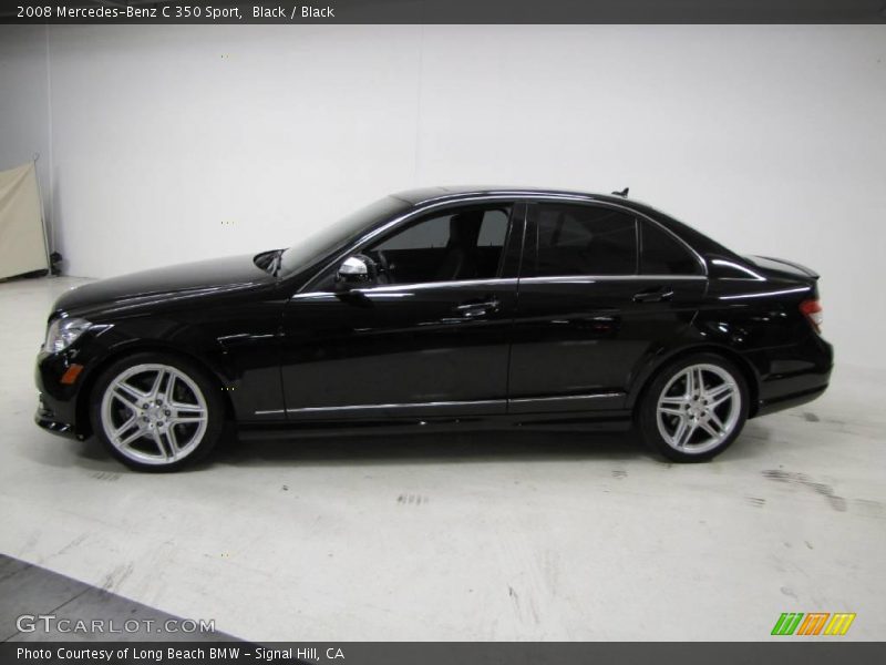 Black / Black 2008 Mercedes-Benz C 350 Sport