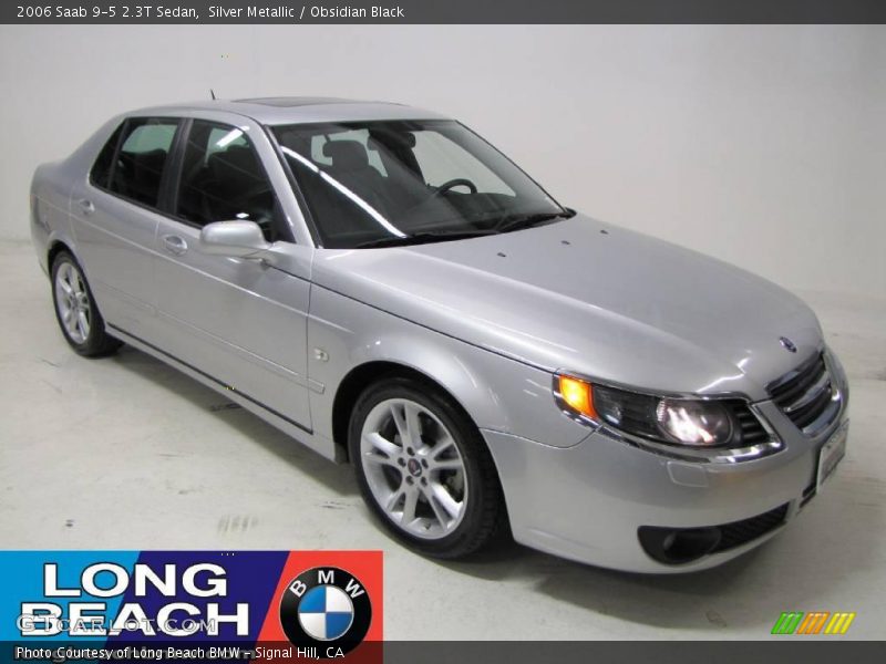 Silver Metallic / Obsidian Black 2006 Saab 9-5 2.3T Sedan