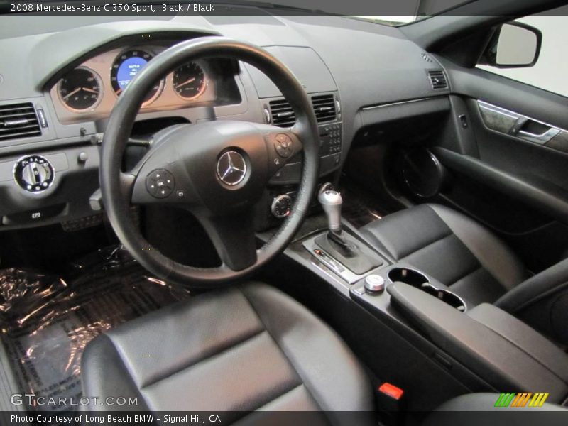 Black / Black 2008 Mercedes-Benz C 350 Sport