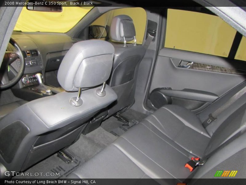 Black / Black 2008 Mercedes-Benz C 350 Sport