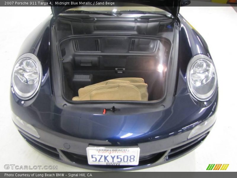 Midnight Blue Metallic / Sand Beige 2007 Porsche 911 Targa 4