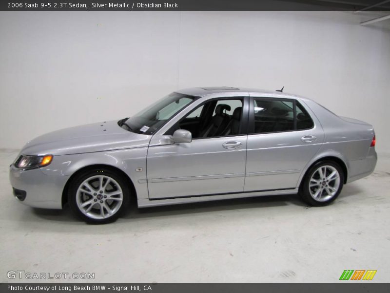 Silver Metallic / Obsidian Black 2006 Saab 9-5 2.3T Sedan