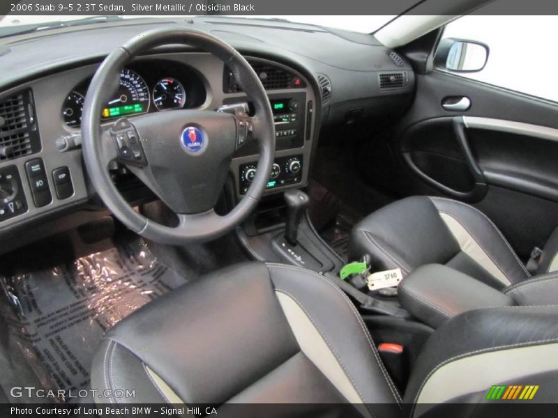 Silver Metallic / Obsidian Black 2006 Saab 9-5 2.3T Sedan