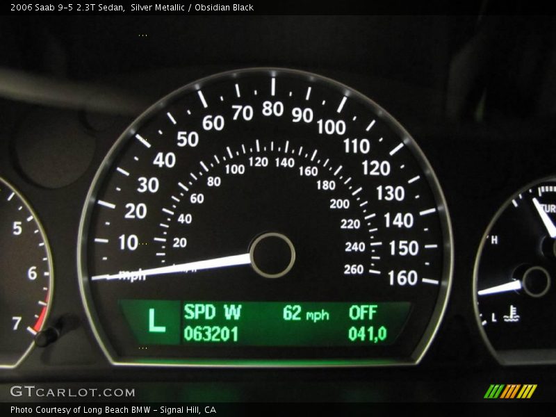 Silver Metallic / Obsidian Black 2006 Saab 9-5 2.3T Sedan