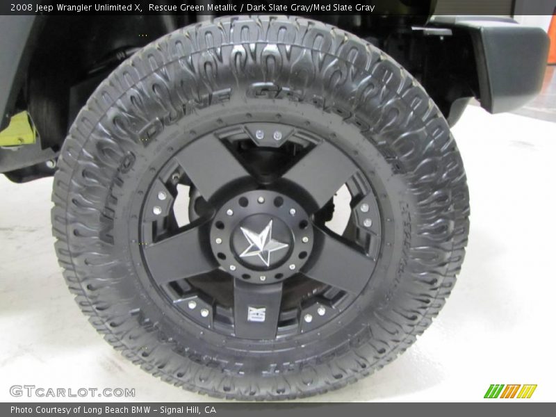 Rescue Green Metallic / Dark Slate Gray/Med Slate Gray 2008 Jeep Wrangler Unlimited X