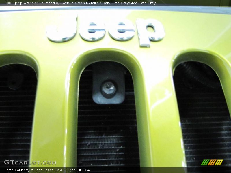 Rescue Green Metallic / Dark Slate Gray/Med Slate Gray 2008 Jeep Wrangler Unlimited X