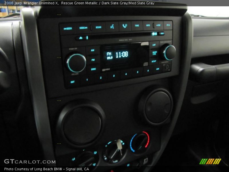 Rescue Green Metallic / Dark Slate Gray/Med Slate Gray 2008 Jeep Wrangler Unlimited X