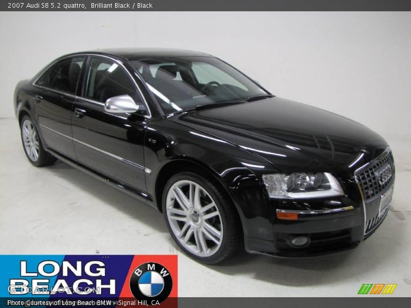 Brilliant Black / Black 2007 Audi S8 5.2 quattro