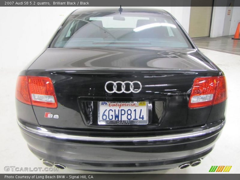 Brilliant Black / Black 2007 Audi S8 5.2 quattro