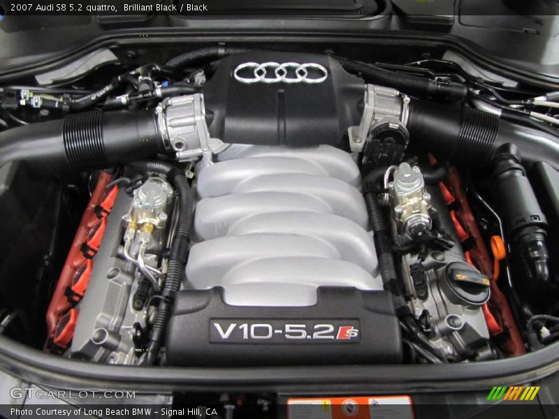 Brilliant Black / Black 2007 Audi S8 5.2 quattro