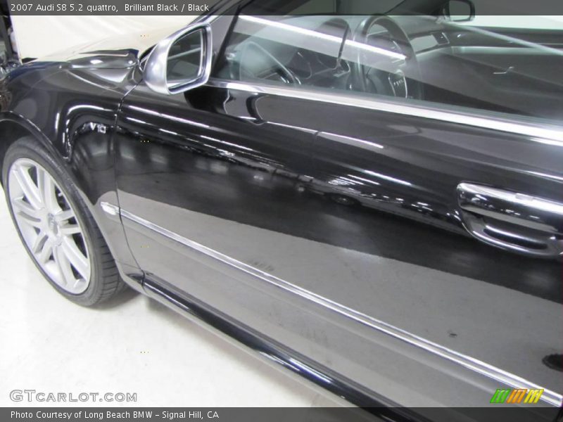 Brilliant Black / Black 2007 Audi S8 5.2 quattro