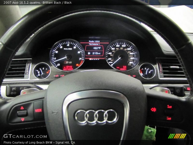 Brilliant Black / Black 2007 Audi S8 5.2 quattro