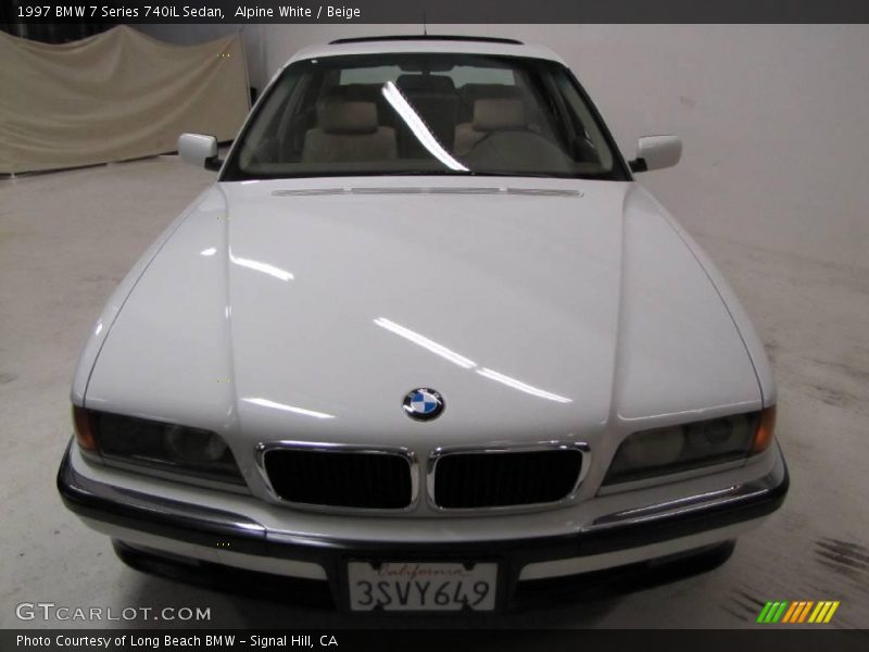 Alpine White / Beige 1997 BMW 7 Series 740iL Sedan