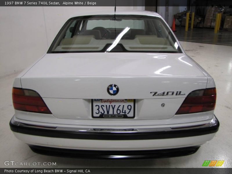 Alpine White / Beige 1997 BMW 7 Series 740iL Sedan