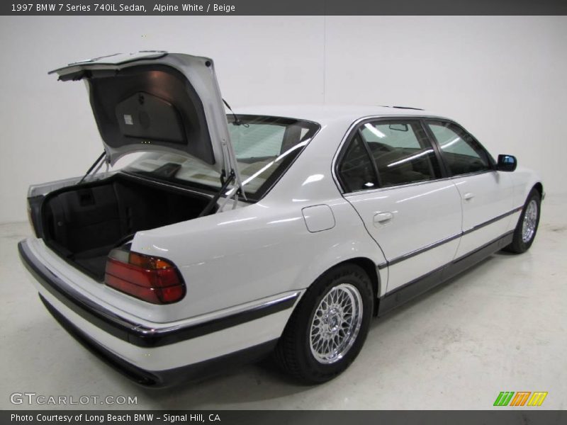 Alpine White / Beige 1997 BMW 7 Series 740iL Sedan