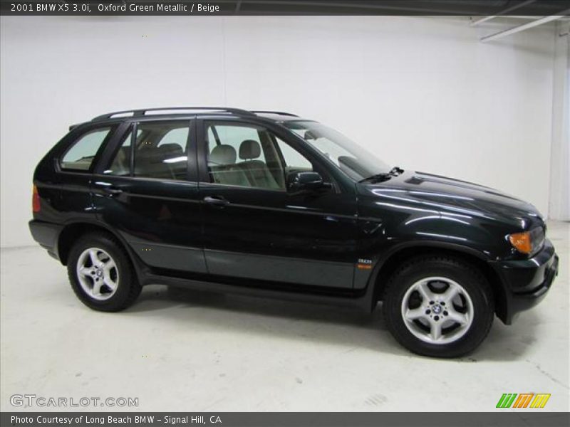 Oxford Green Metallic / Beige 2001 BMW X5 3.0i