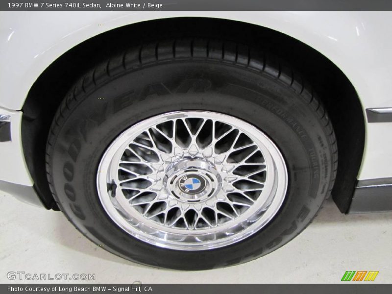 Alpine White / Beige 1997 BMW 7 Series 740iL Sedan