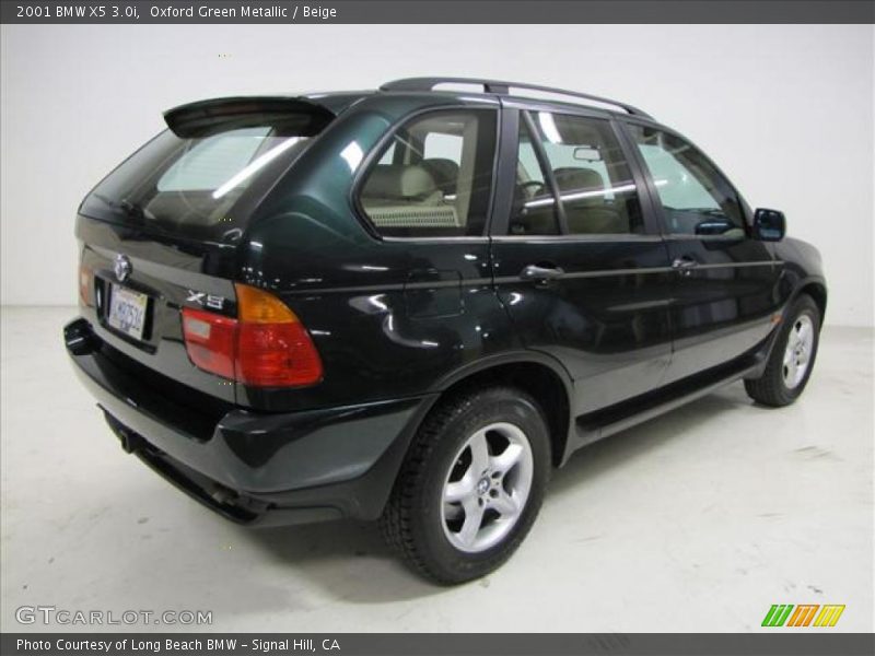 Oxford Green Metallic / Beige 2001 BMW X5 3.0i