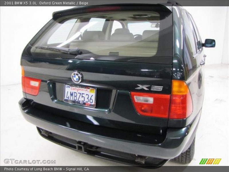Oxford Green Metallic / Beige 2001 BMW X5 3.0i