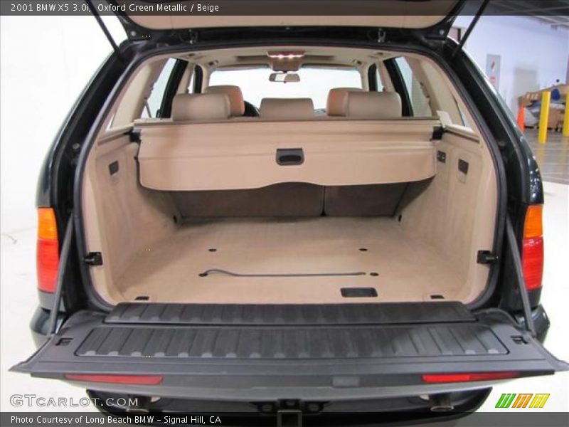 Oxford Green Metallic / Beige 2001 BMW X5 3.0i