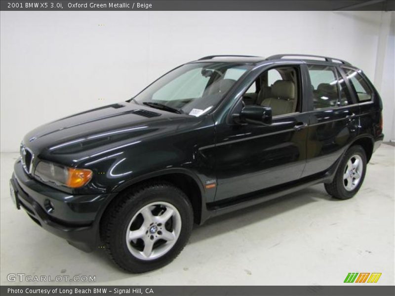 Oxford Green Metallic / Beige 2001 BMW X5 3.0i
