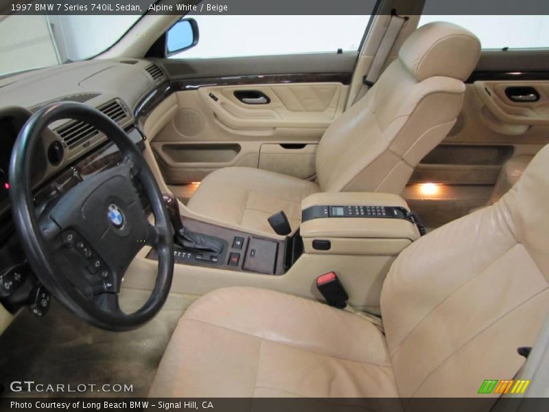Alpine White / Beige 1997 BMW 7 Series 740iL Sedan