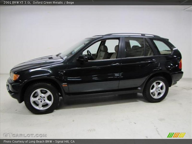 Oxford Green Metallic / Beige 2001 BMW X5 3.0i