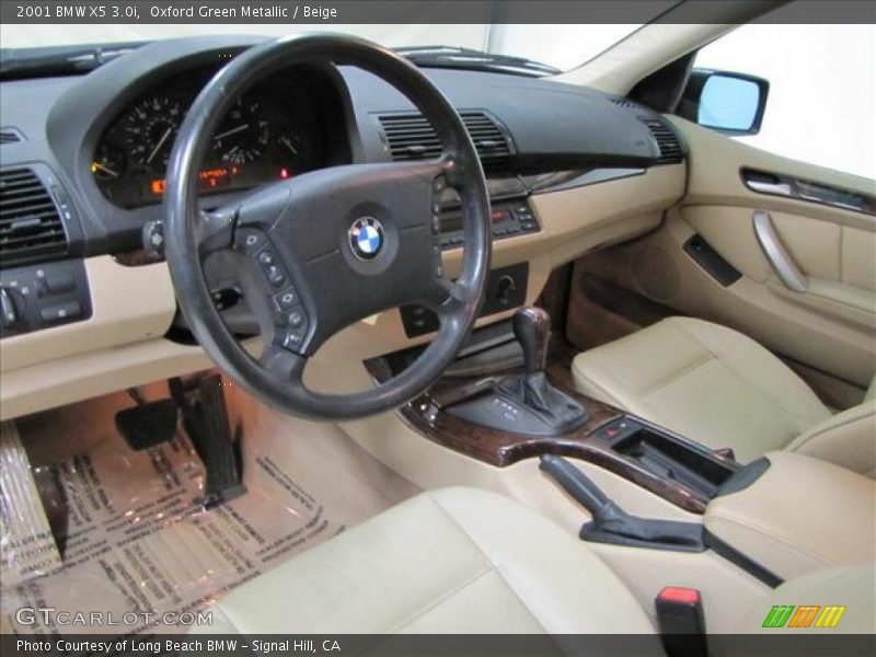 Oxford Green Metallic / Beige 2001 BMW X5 3.0i