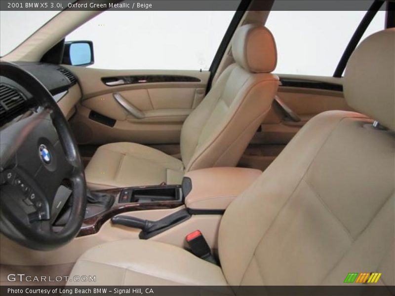 Oxford Green Metallic / Beige 2001 BMW X5 3.0i